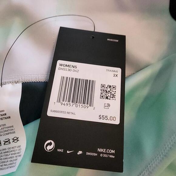 Nike tie dye active athletic workout leggings plus size‎ 2X new! - Picture 10 of 12